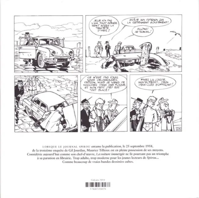 Verso de l'album Gil Jourdan Tome 3 La voiture immergée