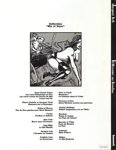 Verso de l'album L'Homme au landau