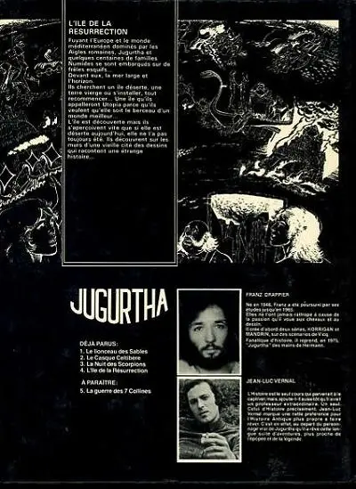 Verso de l'album Jugurtha Tome 4 L'île de la Résurrection