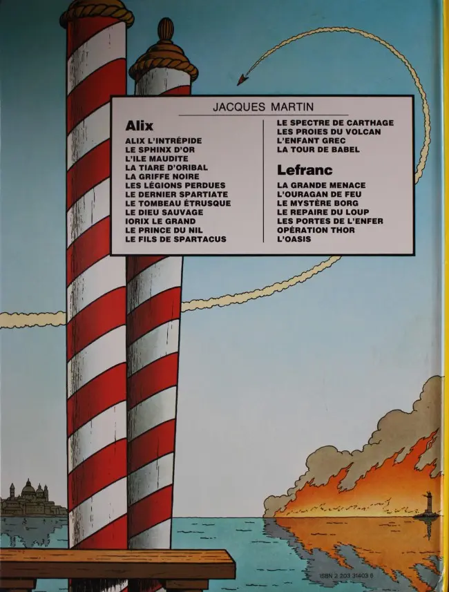 Verso de l'album Lefranc Tome 4 Le repaire du loup