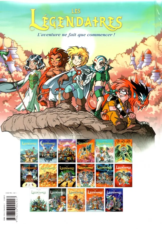 Verso de l'album Les Légendaires Tome 6 Main du futur