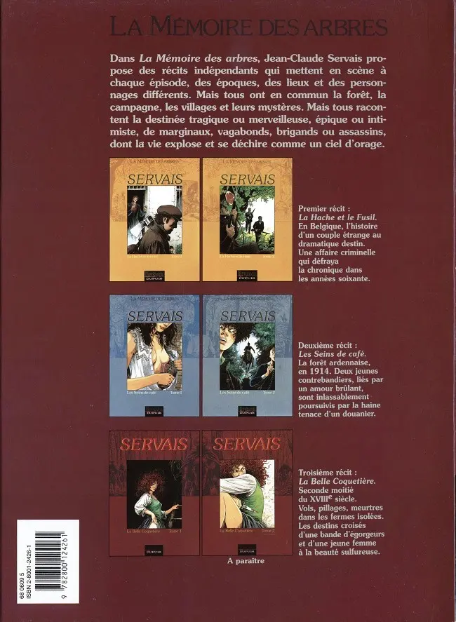 Verso de l'album La Mémoire des arbres Tome 5 La belle coquetière - Tome 1