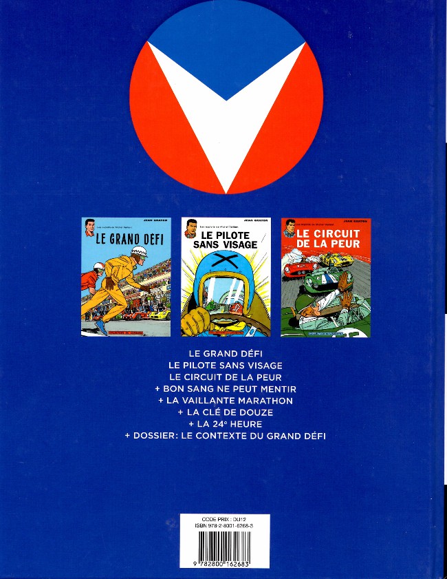 Verso de l'album Michel Vaillant L'Intégrale 1