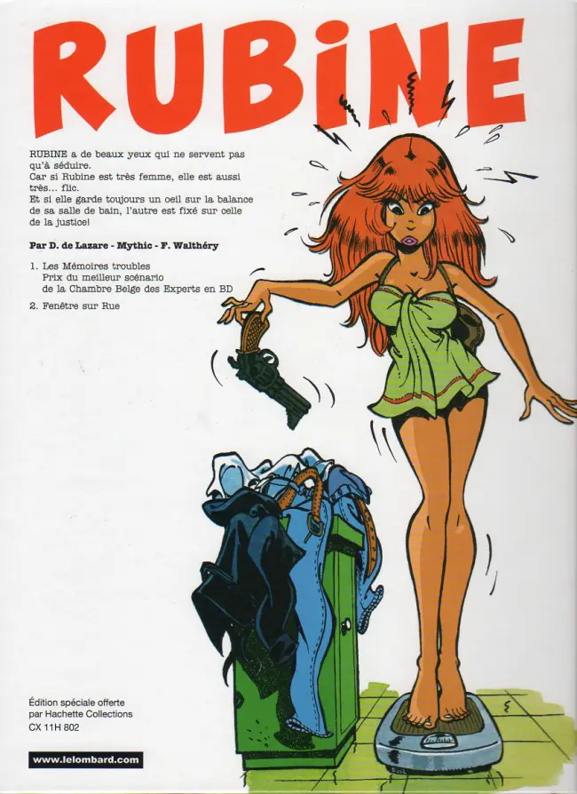 Verso de l'album Rubine Tome 1 Les mémoires troubles