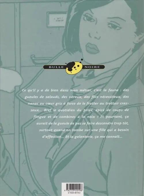 Verso de l'album Les enquêtes de Sam Pezzo Tome 1