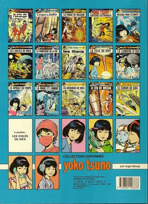 Verso de l'album Yoko Tsuno Tome 10 La lumière d'Ixo