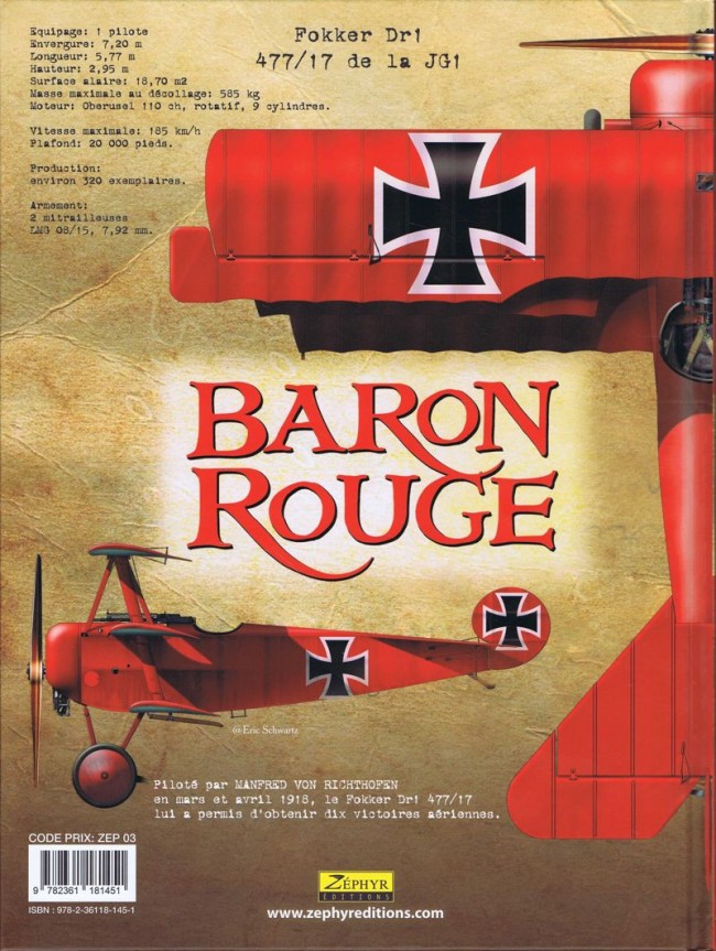 Verso de l'album Baron Rouge Tome 3 Donjons et Dragons