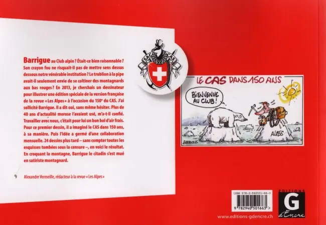 Verso de l'album Barricatures Sur nos monts quand le soleil
