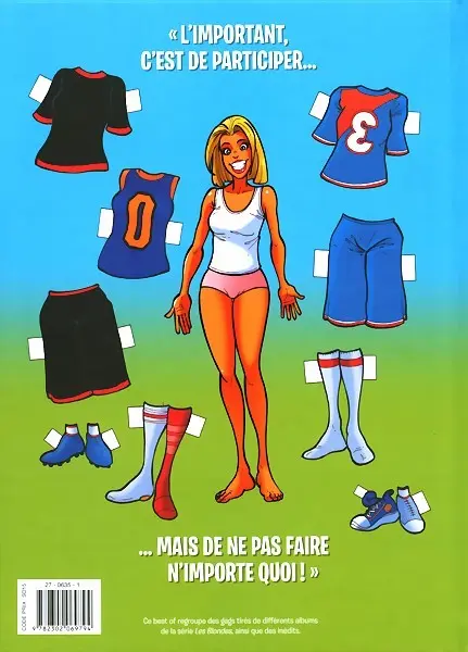 Verso de l'album Les Blondes Les Blondes championnes du monde !