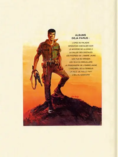 Verso de l'album Bob Morane Tome 17 L'œil du samouraï