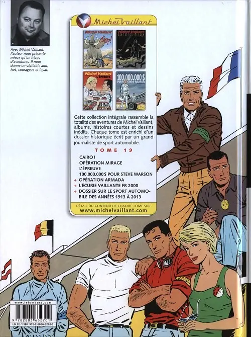 Verso de l'album Michel Vaillant L'Intégrale 19