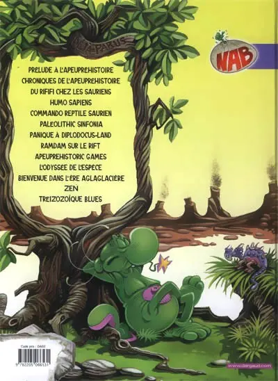 Verso de l'album Nabuchodinosaure Tome 13 Treizozoïque Blues !
