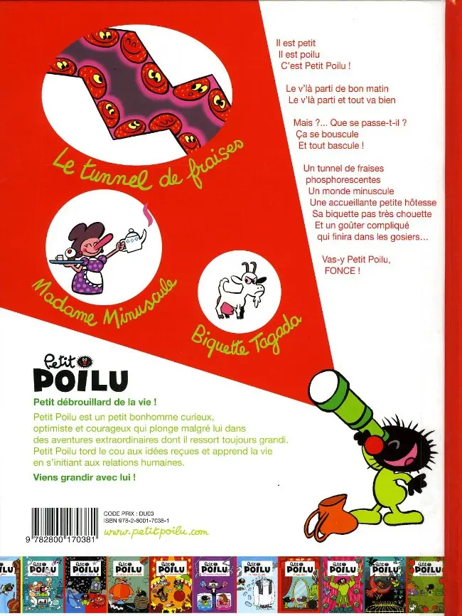 Verso de l'album Petit Poilu Tome 20 Madame Minuscule
