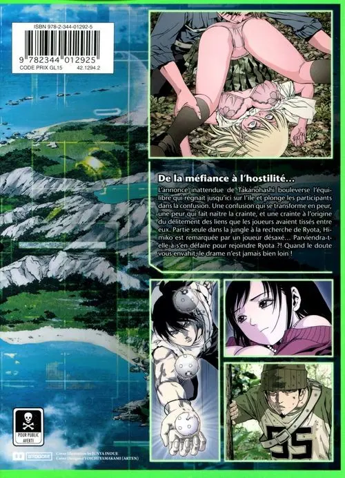 Verso de l'album Btooom ! 16