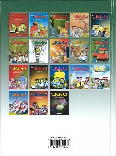 Verso de l'album Les Bidochon Petit format Tome 10 Usagers de la route