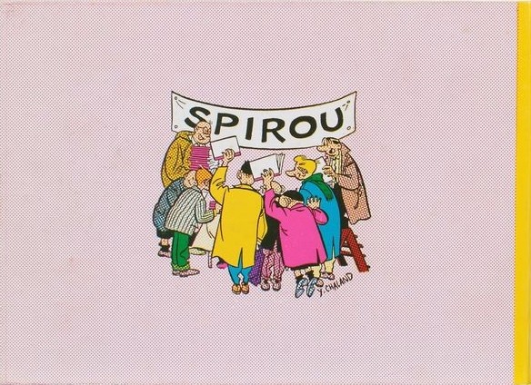 Verso de l'album Spirou par Y. Chaland Les Aventures de Spirou