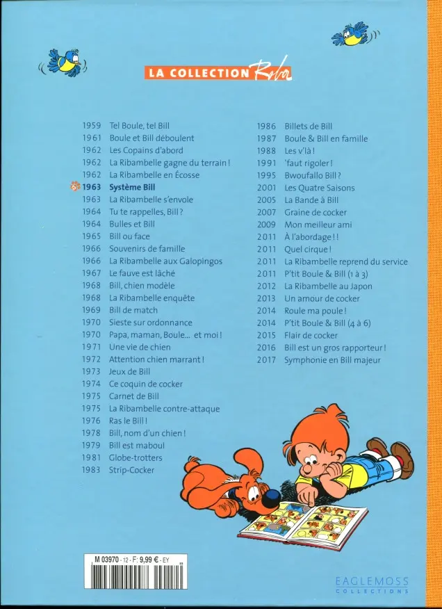 Verso de l'album La Collection Roba Tome 12 Système Bill