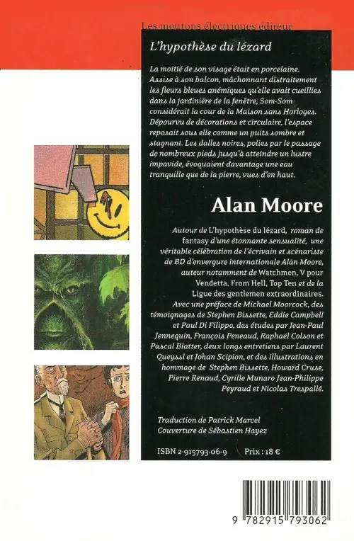 Verso de l'album L'hypothèse du lézard