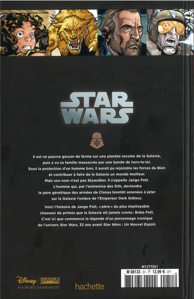 Verso de l'album Star Wars - Légendes - La Collection Tome 51 Le Coté Obscur - X. La ballade de Jango Fett