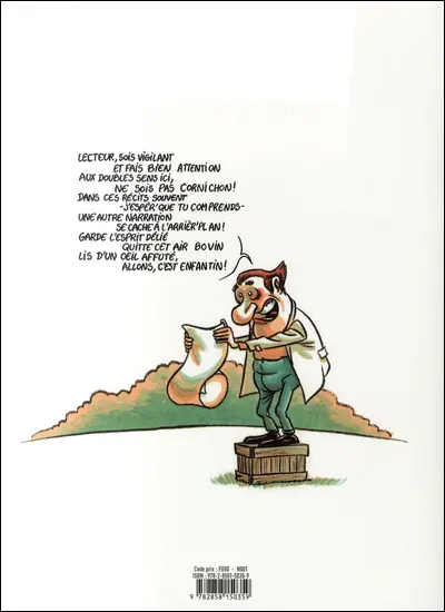 Verso de l'album Les Caïds de la gaudriole