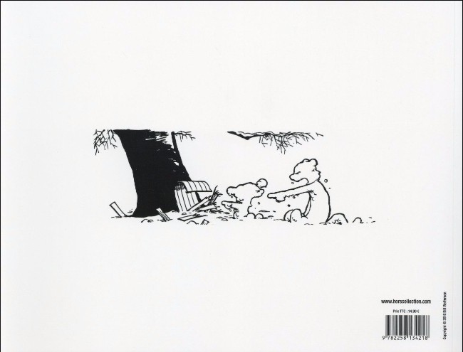 Verso de l'album Calvin et Hobbes Original Tome 3