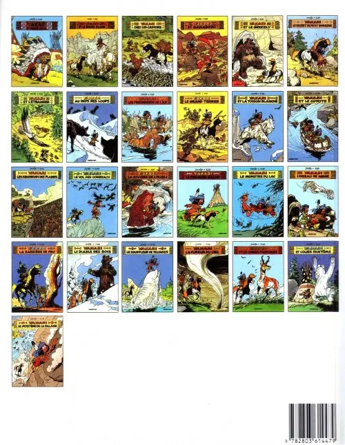 Verso de l'album Yakari Tome 25 Le mystère de la falaise