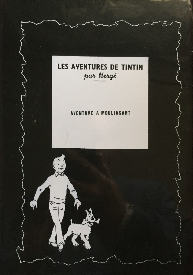 Verso de l'album Tintin Aventure à Moulinsart