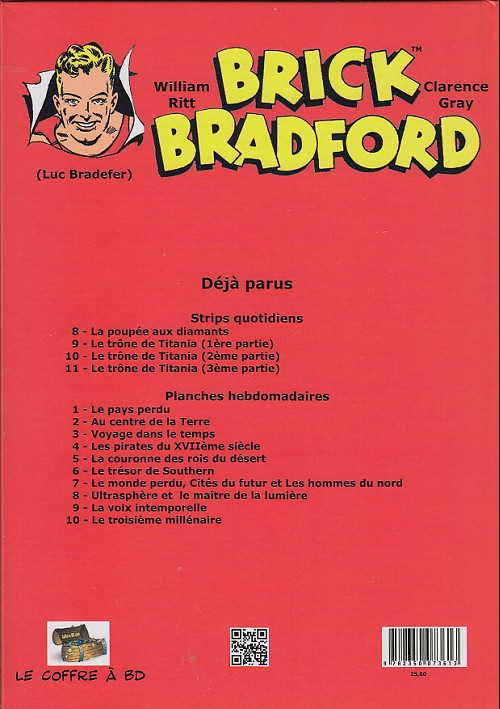 Verso de l'album Brick Bradford Planches hebdomadaires Tome 10 Le troisième millénaire