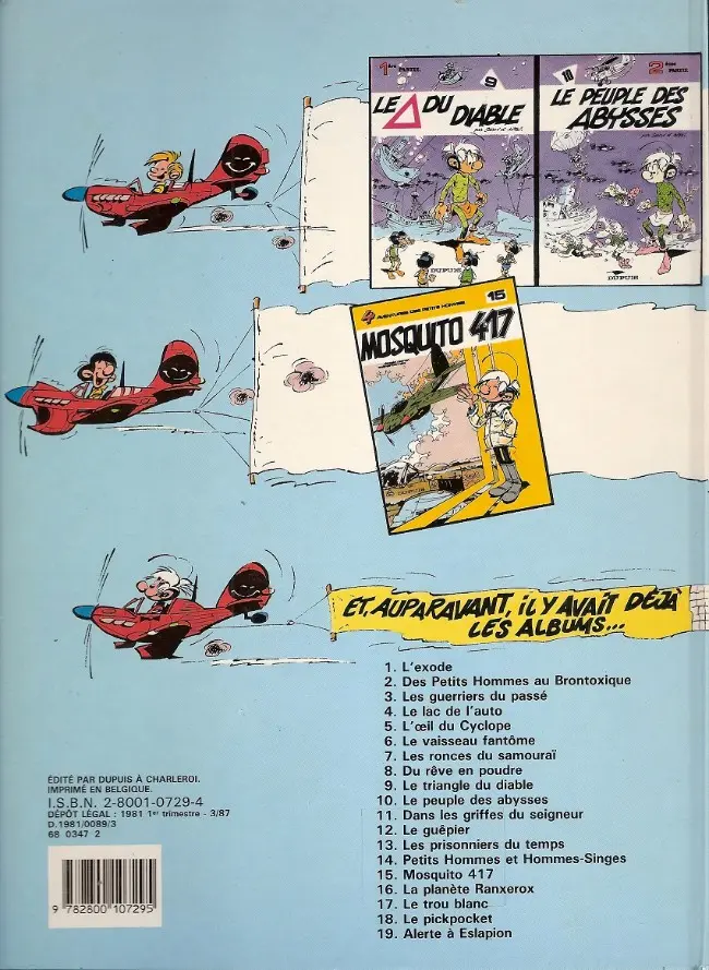 Verso de l'album Les Petits hommes Tome 11 Dans les griffes du seigneur