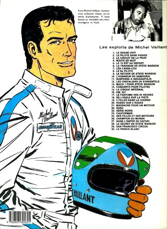 Verso de l'album Michel Vaillant Tome 17 Le fantôme des 24 heures