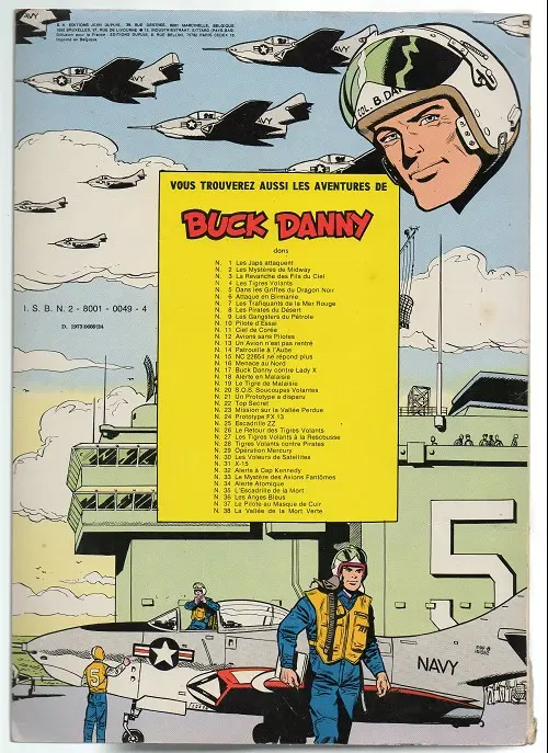 Verso de l'album Buck Danny Tome 12 Avions sans pilotes
