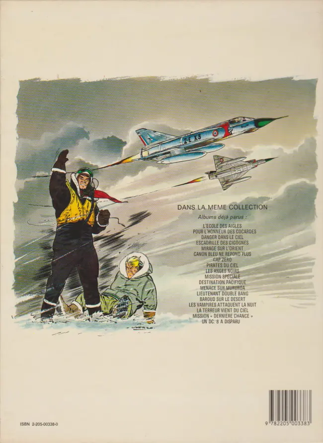Verso de l'album Tanguy et Laverdure Tome 11 Destination Pacifique