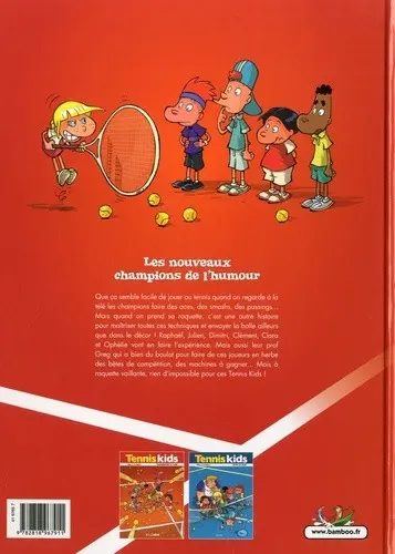 Verso de l'album Tennis Kids Tome 1
