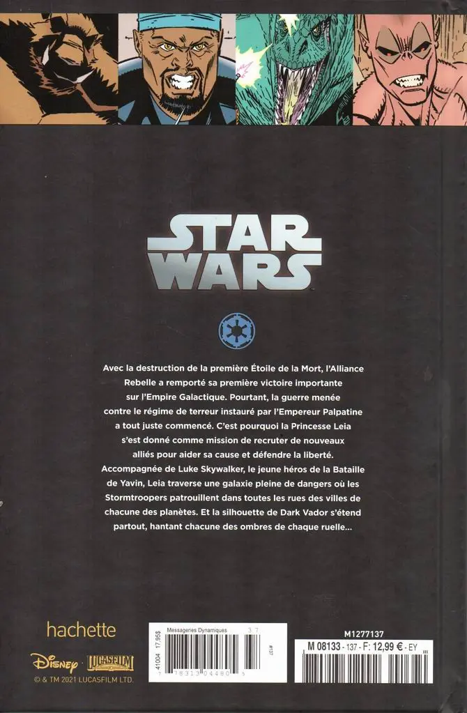 Verso de l'album Star Wars - Légendes - La Collection Tome 137 Le Cristal de Kaïburr