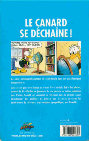 Verso de l'album BD Disney Tome 7 Donald, histoires classiques