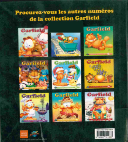 Verso de l'album Garfield #68