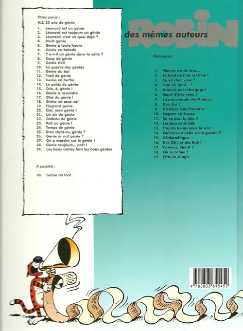 Verso de l'album Léonard Tome 22 Cadeau de génie