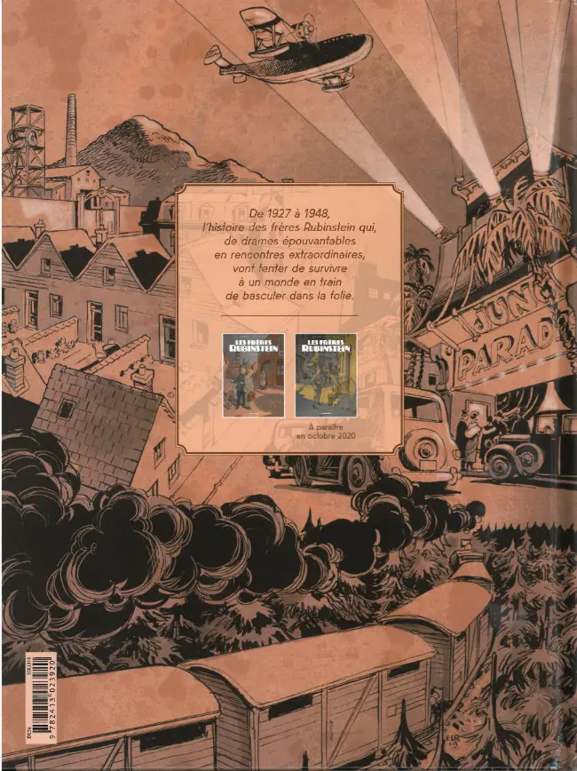 Verso de l'album Les frères Rubinstein Tome 1 Shabbat Shalom