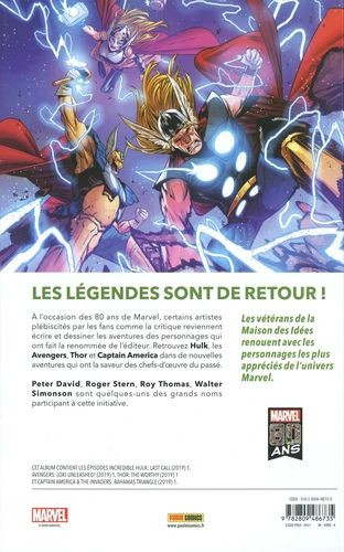 Verso de l'album Legends of Marvel - Avengers
