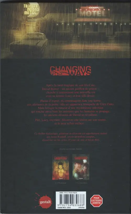 Verso de l'album Changing Ways Tome 1 Mutation