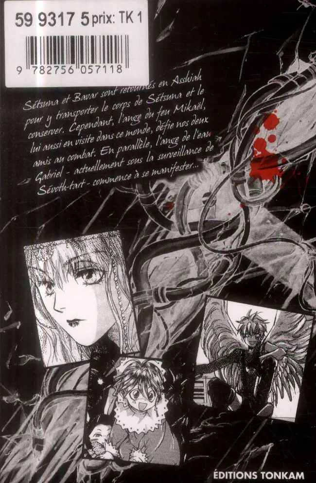 Verso de l'album Angel Sanctuary 8