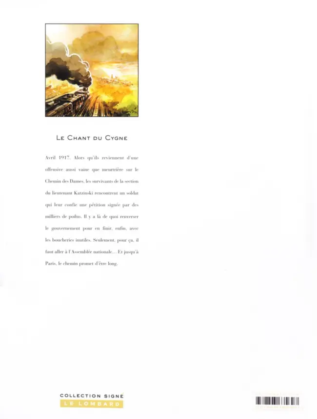 Verso de l'album Le Chant du cygne Tome 2 Qu'un seul nous entende