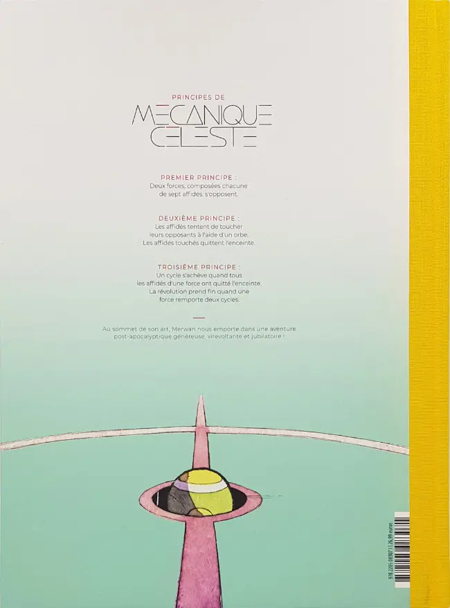 Verso de l'album Mécanique céleste 1