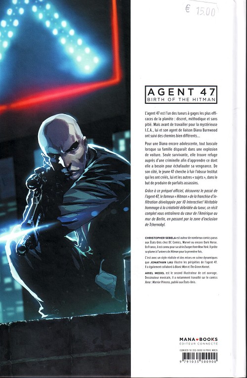 Verso de l'album Agent 47 : Birth of the Hitman