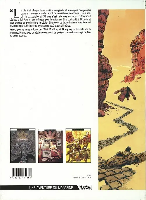 Verso de l'album Les Chemins de la gloire Tome 3 La kermesse ensablée