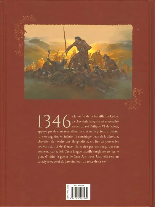Verso de l'album Le Chevalier à la Licorne