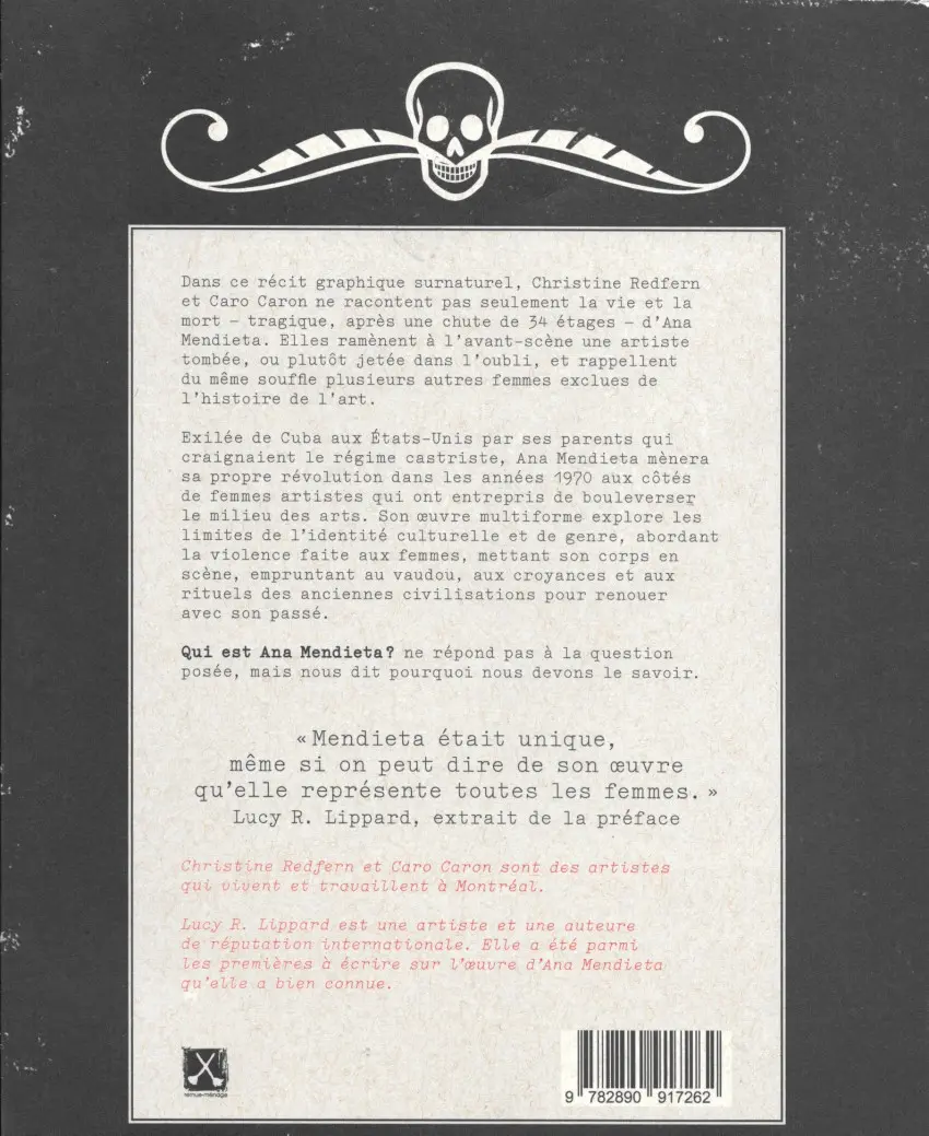 Verso de l'album Qui est Ana Mendieta ?