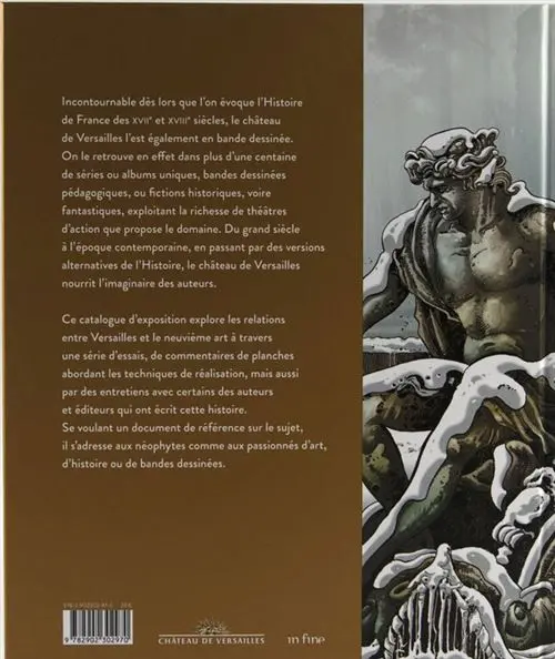 Verso de l'album Le château de versailles dans la bande dessinée