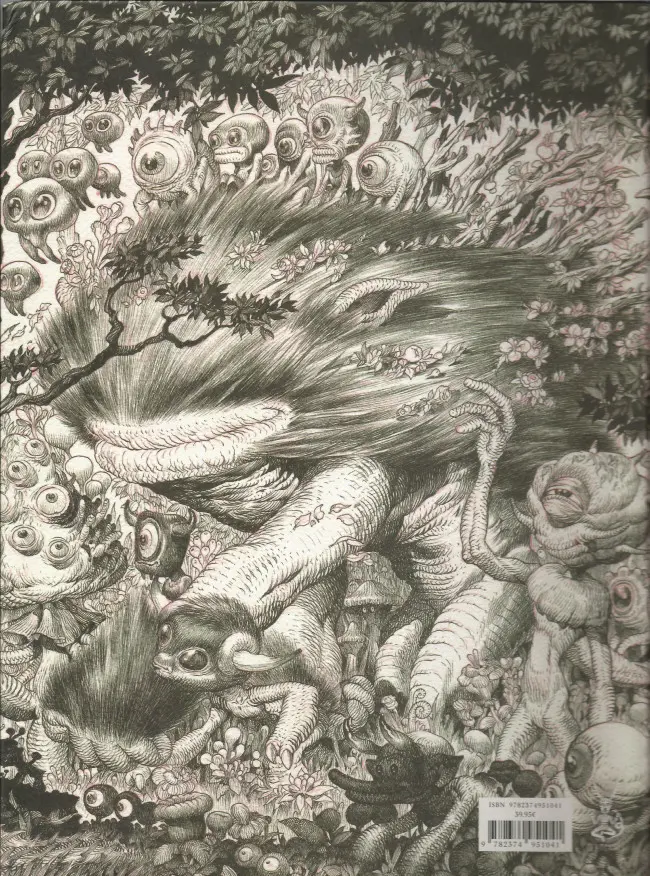 Verso de l'album Zoologia Le Bestiaire fantastique de Stan Manoukian