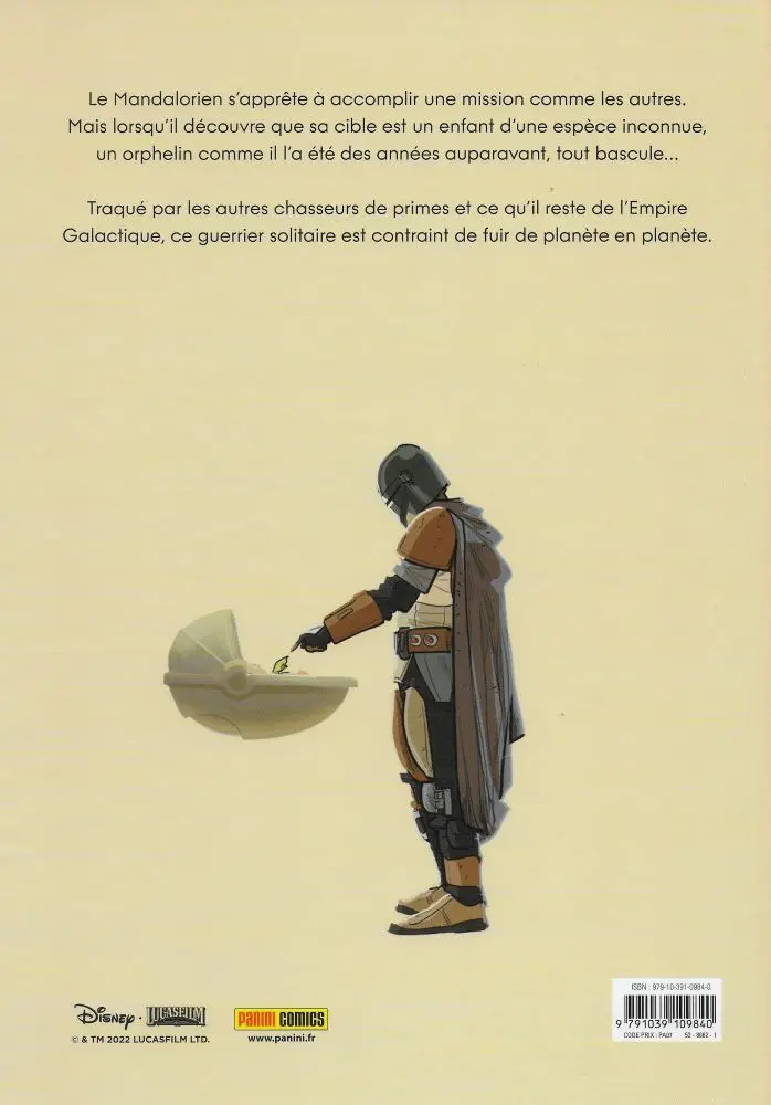 Verso de l'album Star Wars - The Mandalorian 1